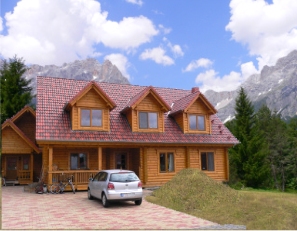 log home ranch over 3000 sq.ft. blockhaus ranch mit porch